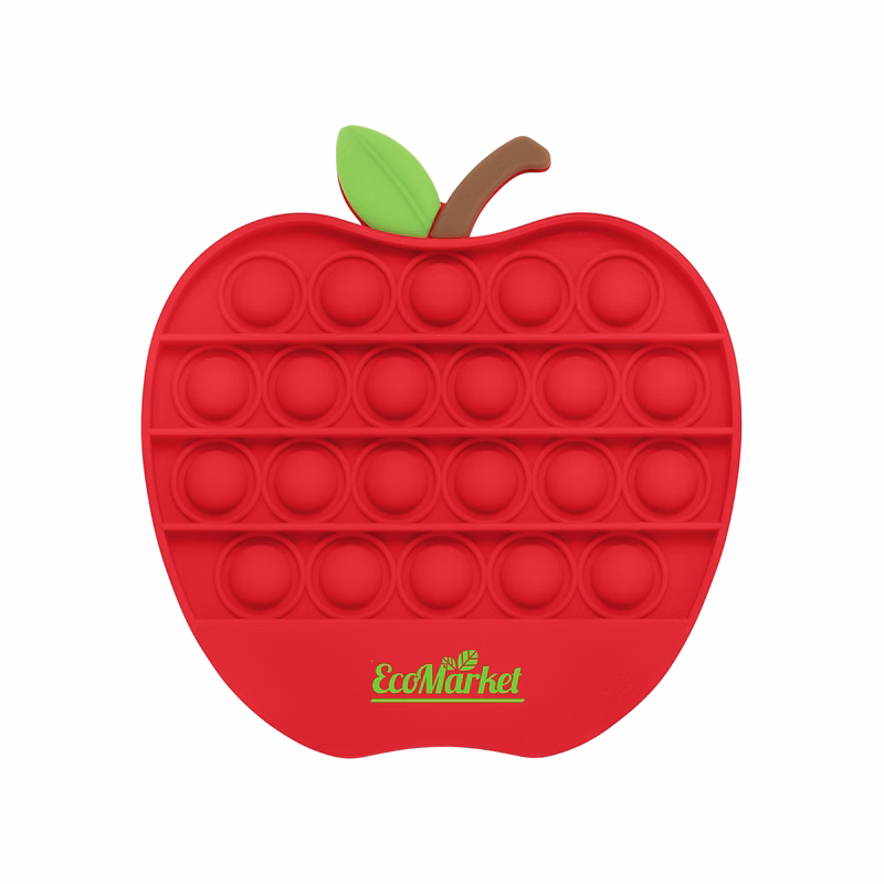 Push Pop Bubble Apple Shape Fidget Sensory Toy