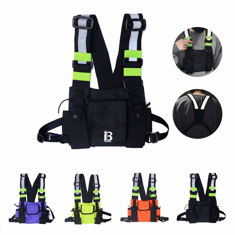 Tactical Reflective Vest Chest Pack