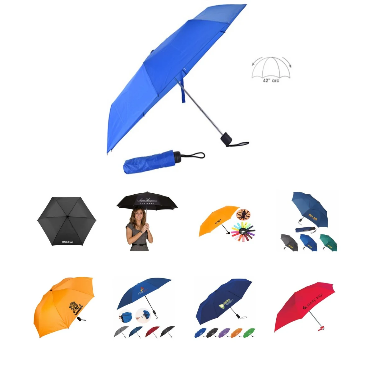 42" Arc Executive Mini Umbrella 1