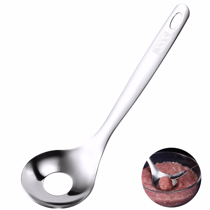 Hanging Stainless Steel Meatball Maker Spoon