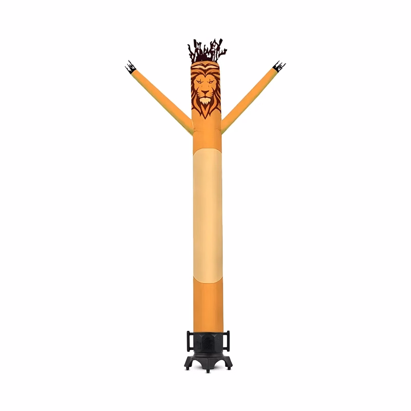 Lion Inflatable Tube Man Mascot with Blower