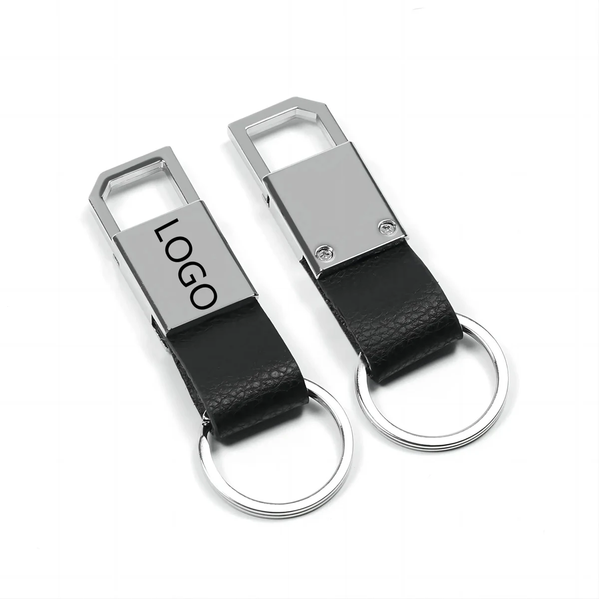 Leather Metal Waist Keychain 1