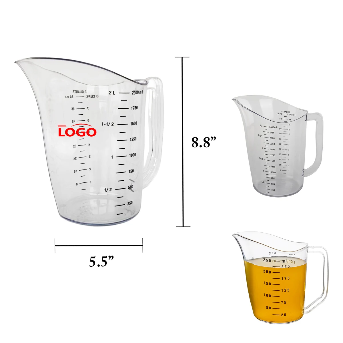 2qt 68oz PC Baking Measuring Cup 1
