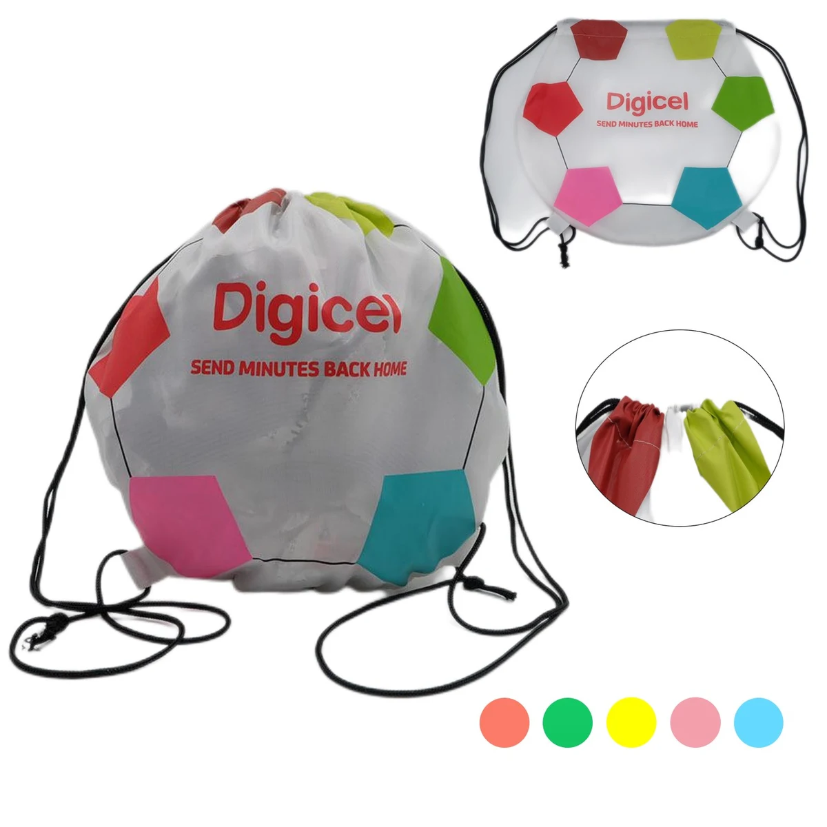 Ball Shape Drawstring Backpack 1