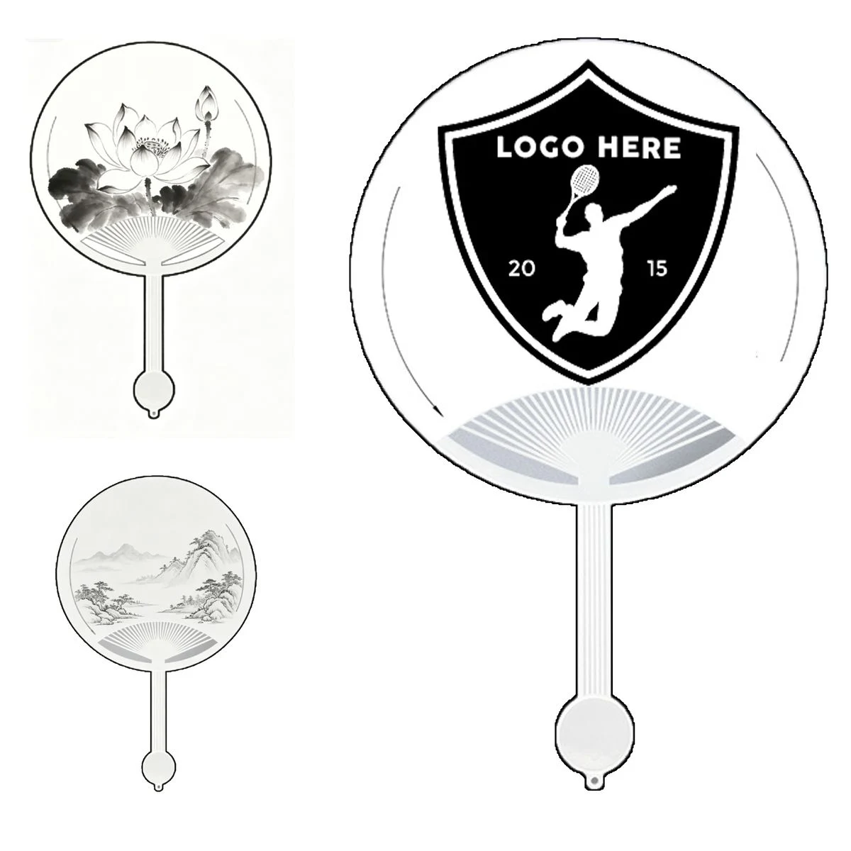 Economic Large Circle Hand Fan for Promotion 1