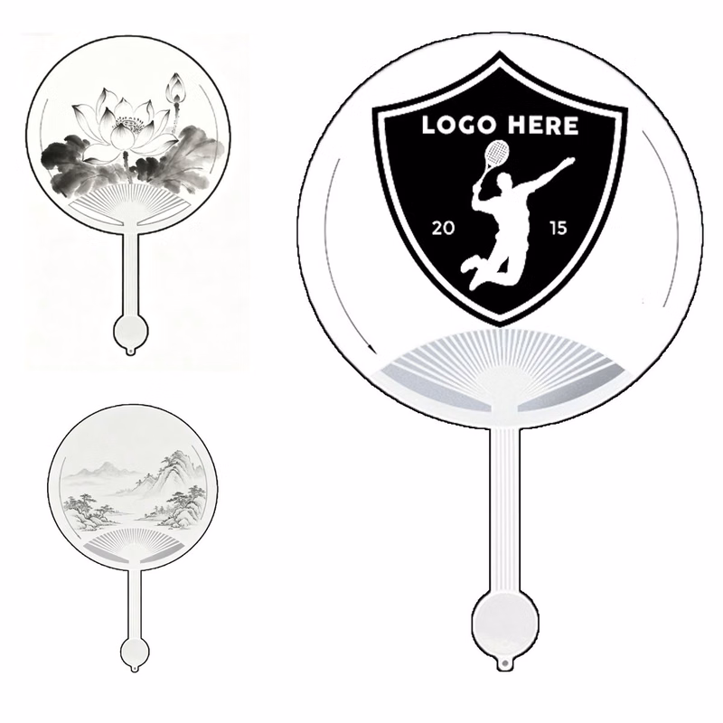 Economic Large Circle Hand Fan for Promotion
