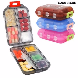 Weekly Travel Pill Case With 10 Compartments
