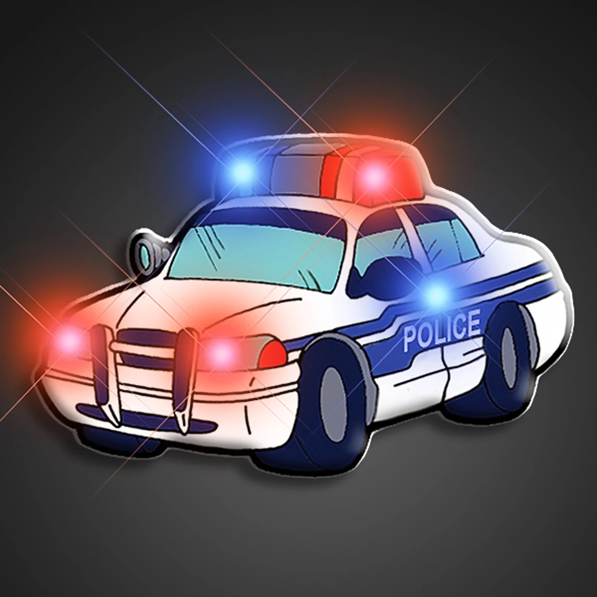 Police Car Flashing Pin 1