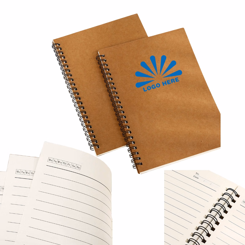 A5 Kraft Spiral Bound Notebook