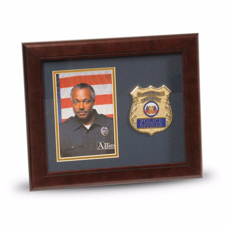 Police Department Medallion 4-Inch by 6-Inch Portrait Picture Frame