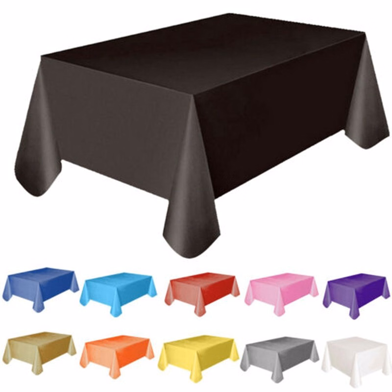 Disposable Plastic Tablecloths for Rectangle Tables
