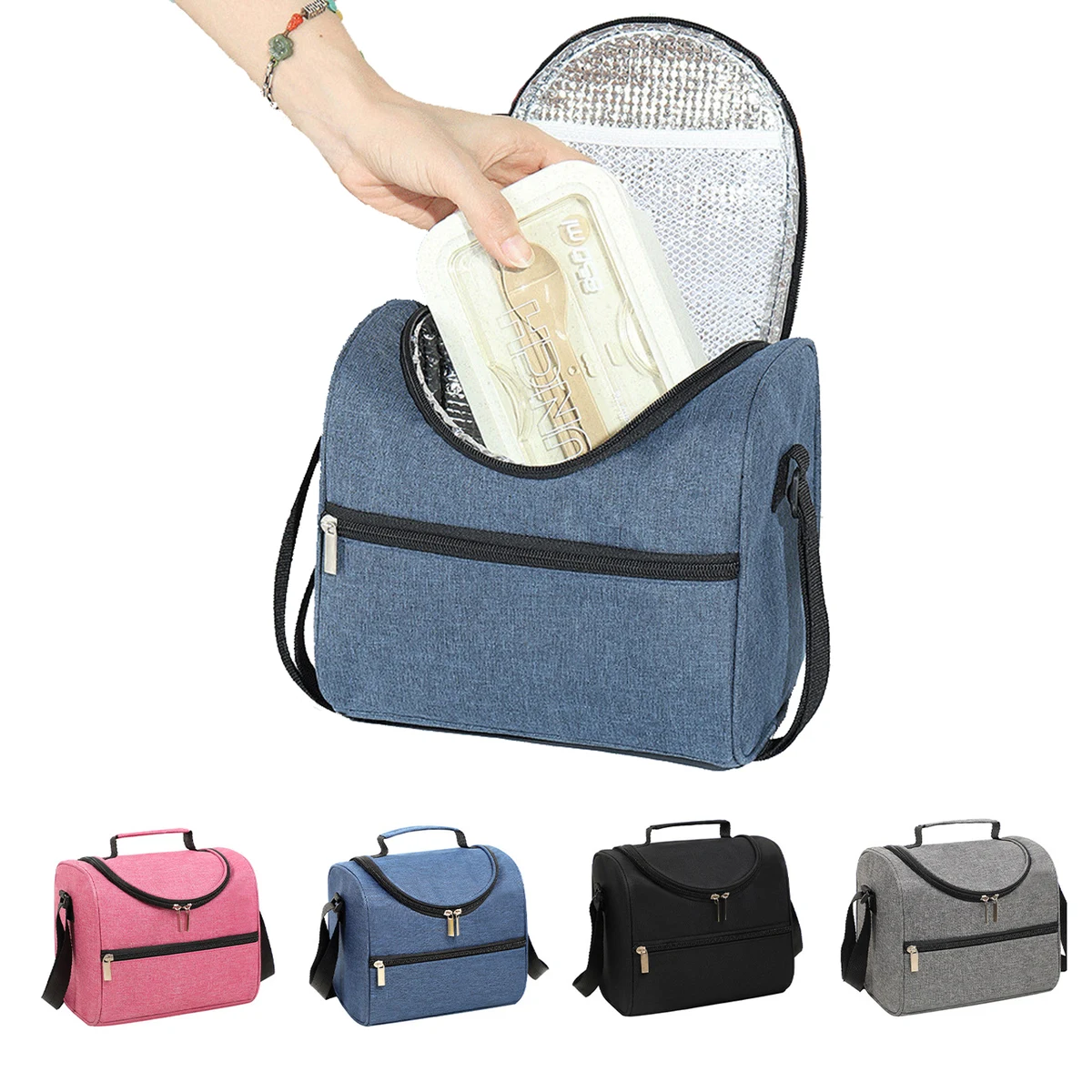 Insulated Lunch Bag with Shoulder Strap 1