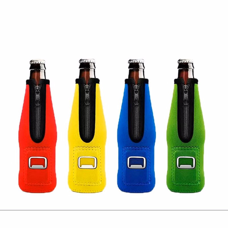 Beer Bottle Insulator Sleeve Keeps Beer Cold with Opener