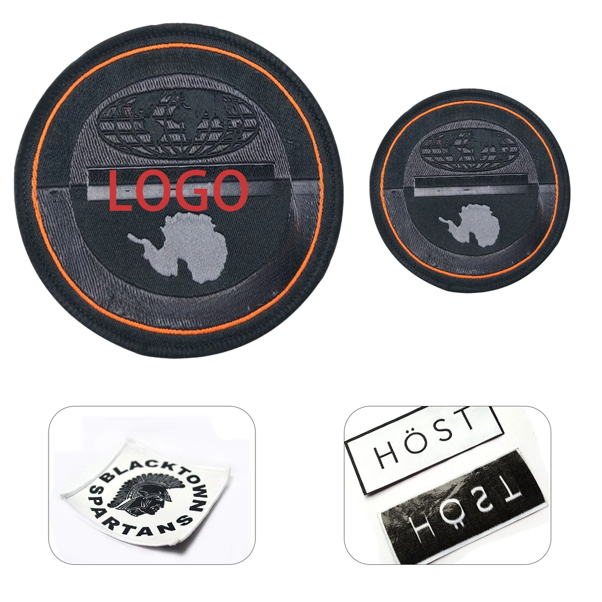 Custom Polyester Woven Label Patch 1