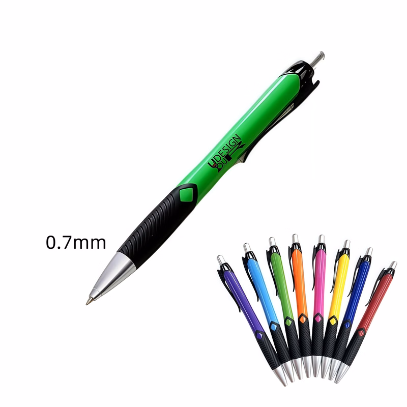 MOQ50 0.7mm Blue Ink Ballpoint Pen