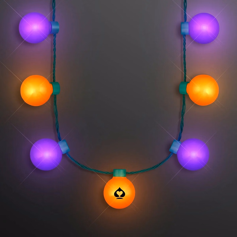 Halloween Light Globes Party Necklace