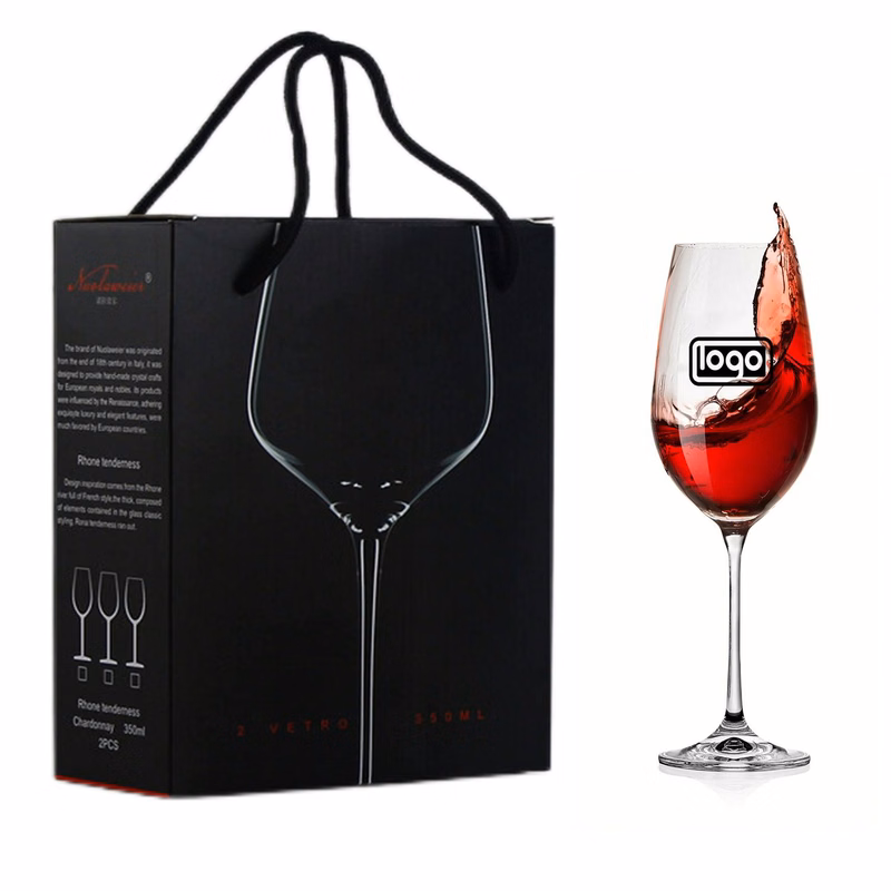 12oz Italian Style Crystal Bordeaux Wine Glasses