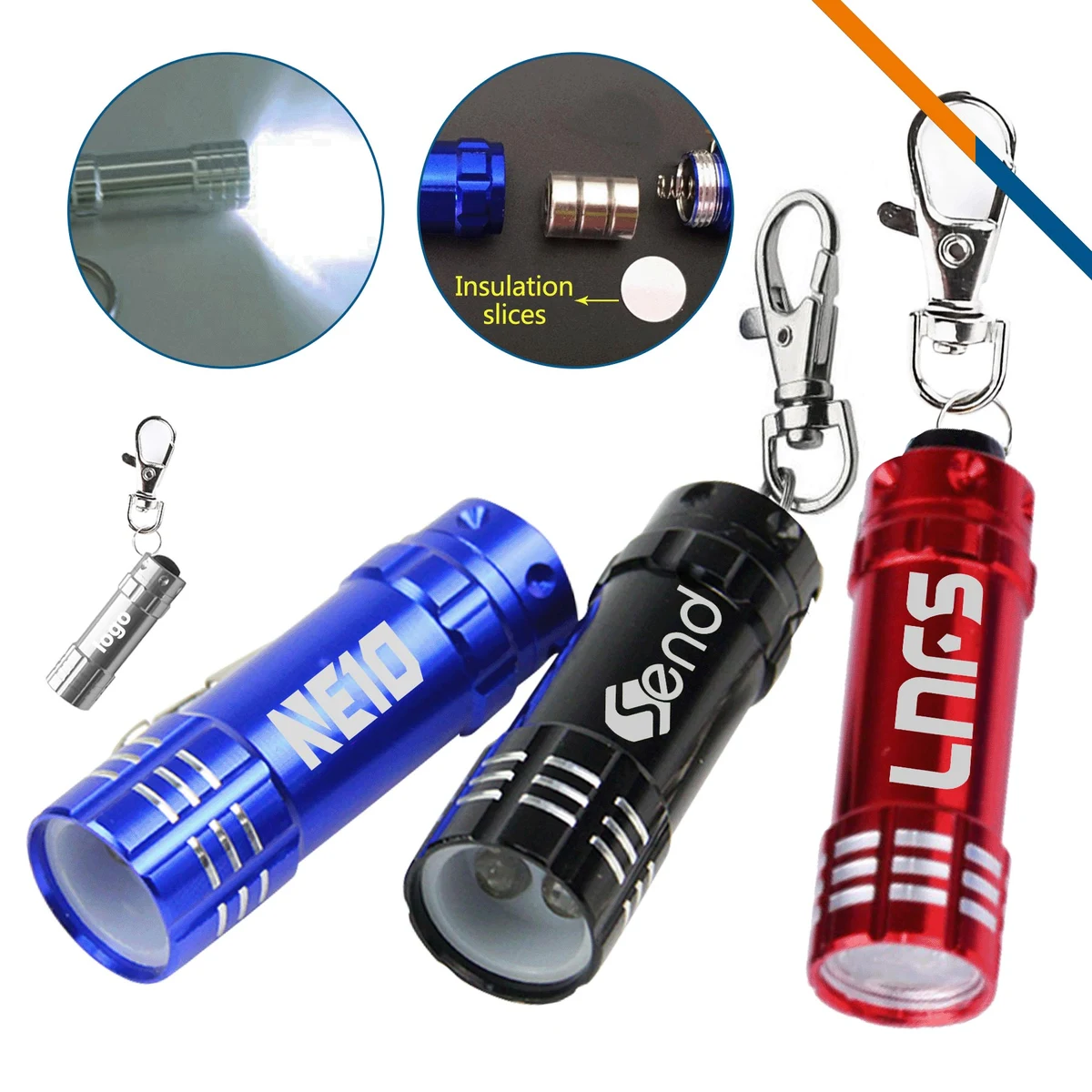 Thunder Aluminum Key Chain LED Flashlight 1