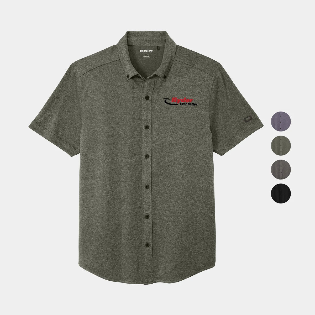 OGIO® Men's Full-Button Polo 1
