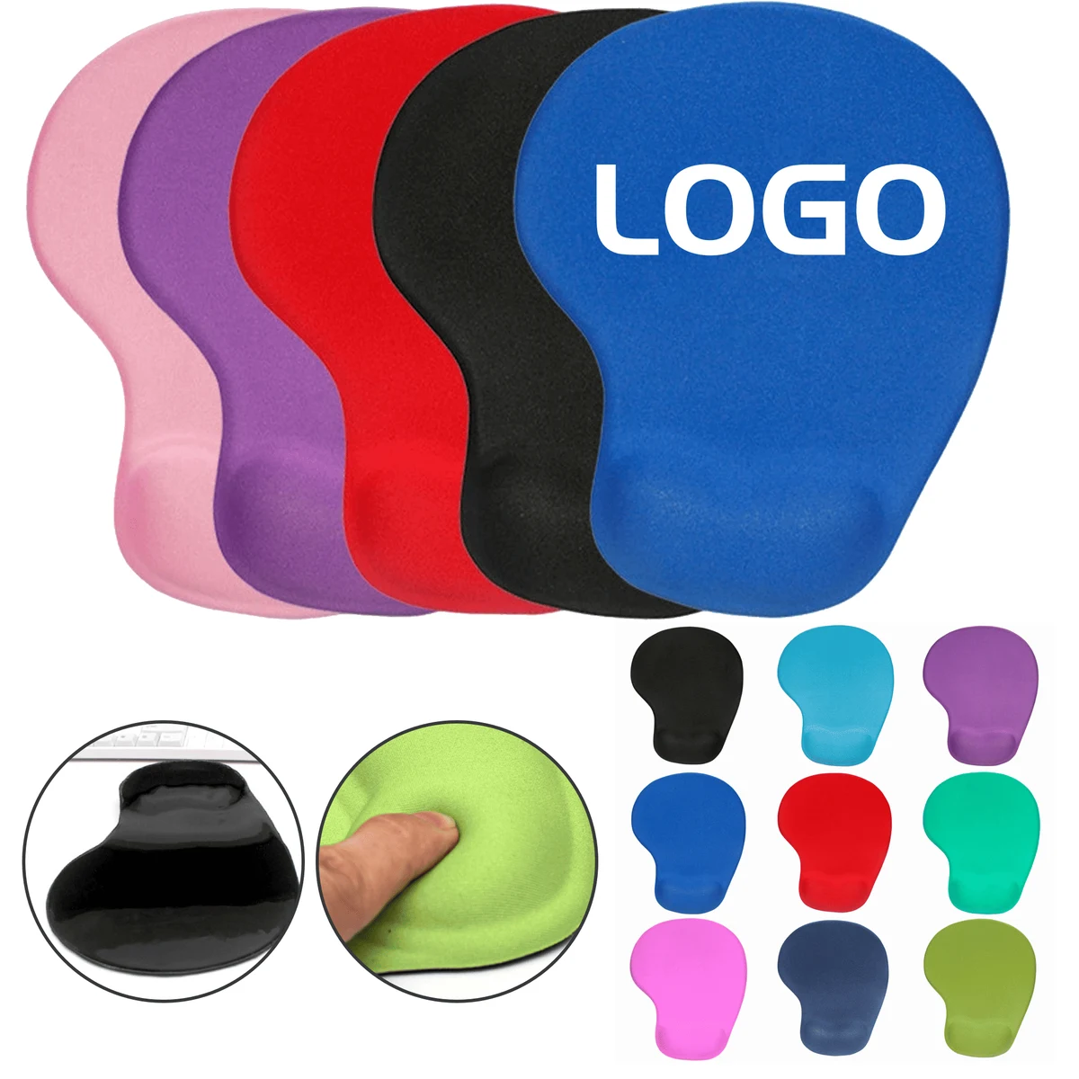 Ergonomic Anti-Slip Gel Wrist Res Mouse Pad 1