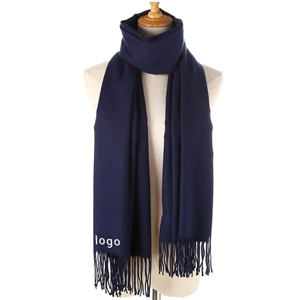 Custom 78.74" Cashmere Feel Pashmina Wrap Shawl — Luxury Corporate Promotional Accessory 1