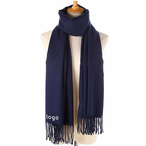Custom 78.74" Cashmere Feel Pashmina Wrap Shawl — Luxury Corporate Promotional Accessory