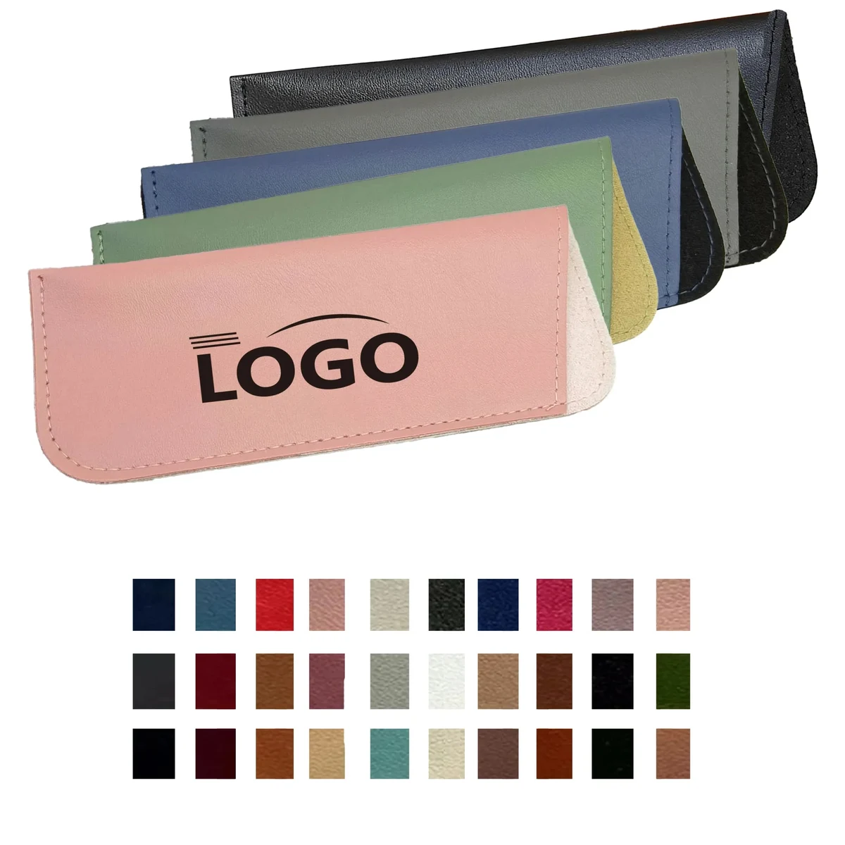 PU Leather Eyeglass Case Soft Glasses Portable Pouch 1
