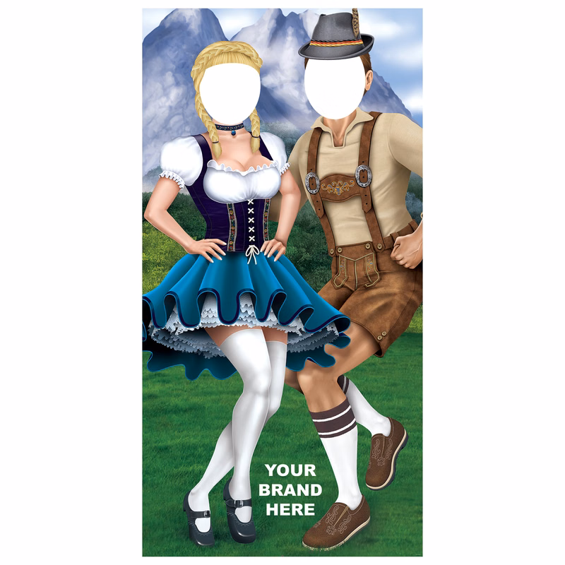 Oktoberfest Couple Photo Props Stand-Ups