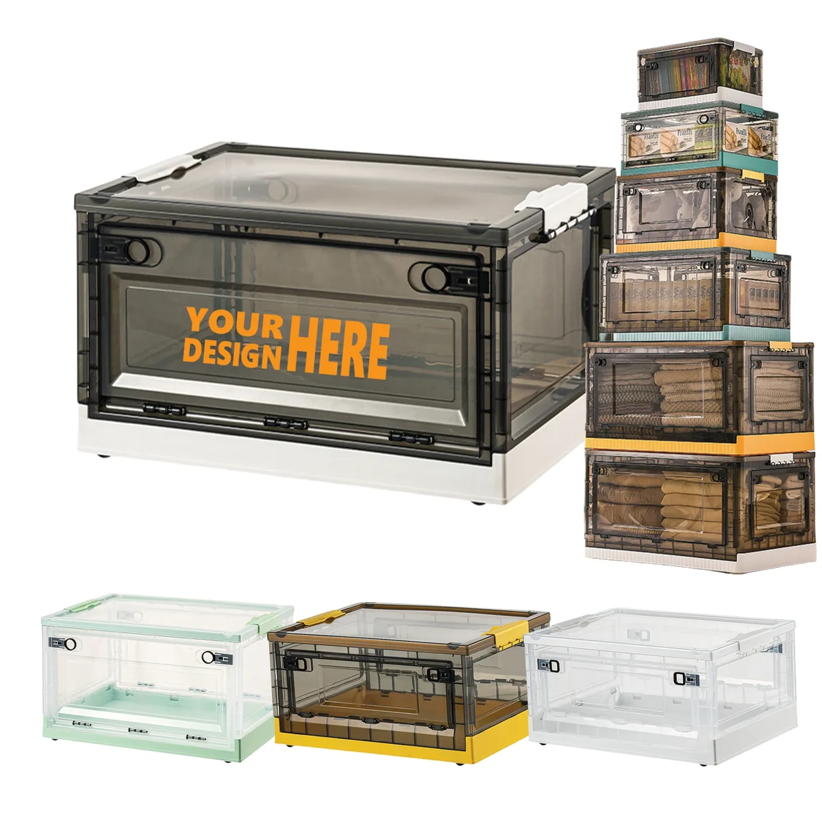 Transparent Folding Storage Box 1