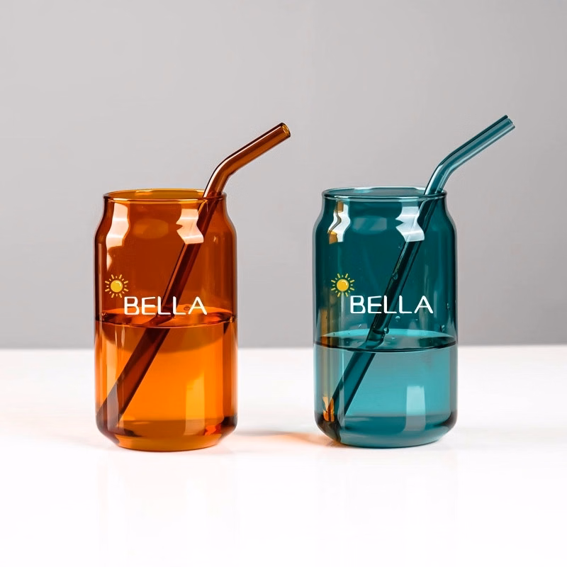 12 Oz Colored Can Glass
