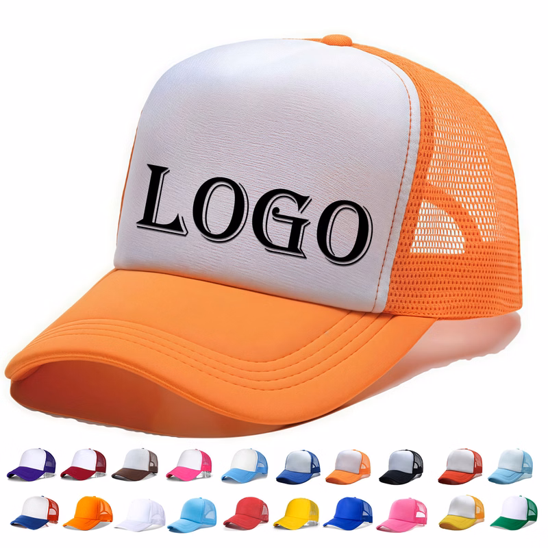 Color-matching Fitted Trucker Hat
