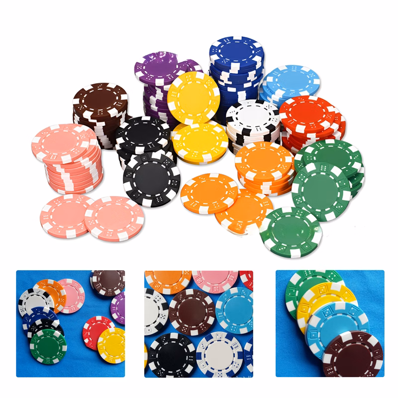 MOQ50 Personalized ABS Plastic Poker Chips For Events