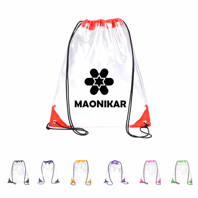 PVC Clear Cinch Bag