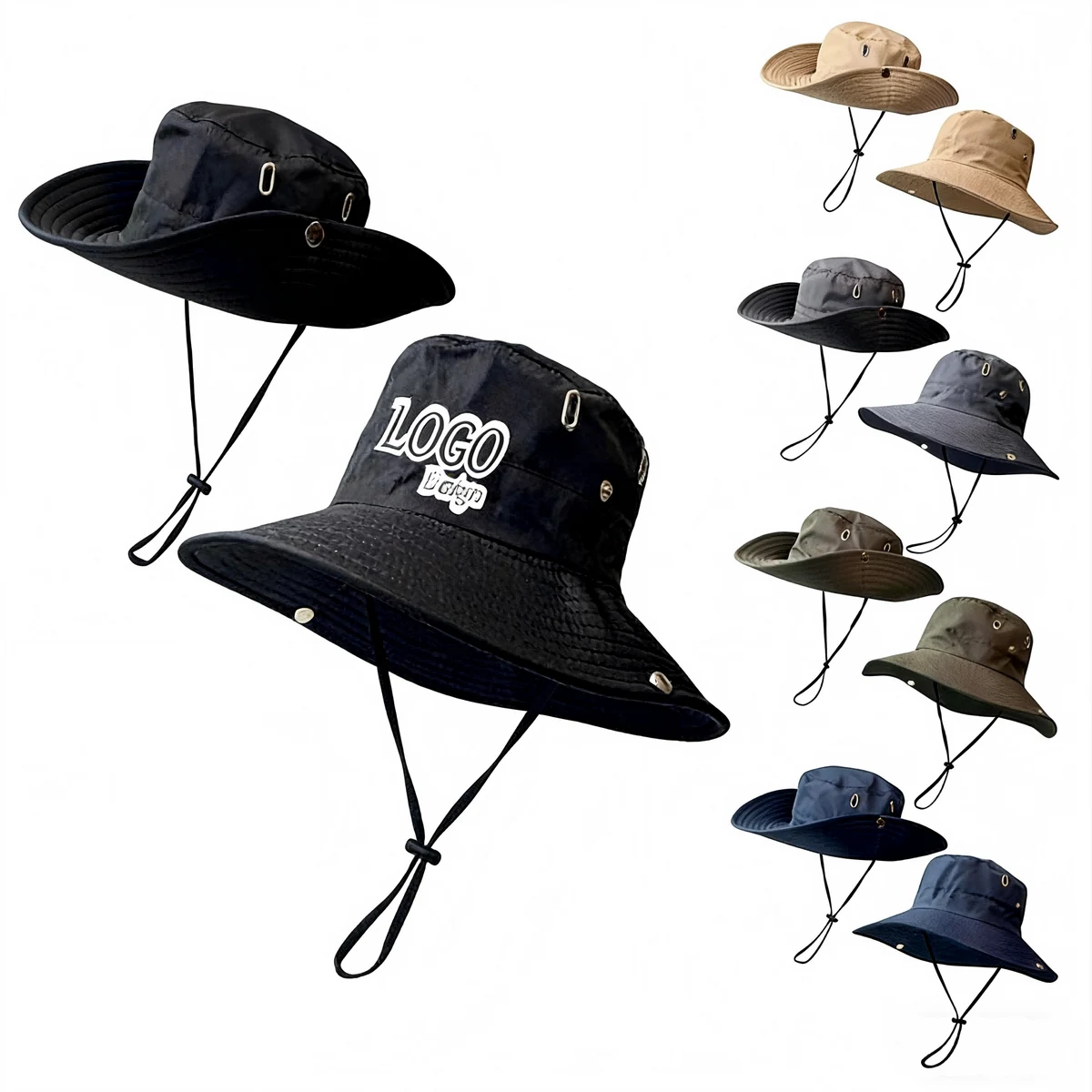 Polyester Wide Brimmed Sun Hat 1