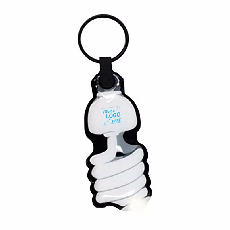Spiral LED Light Up Keychain