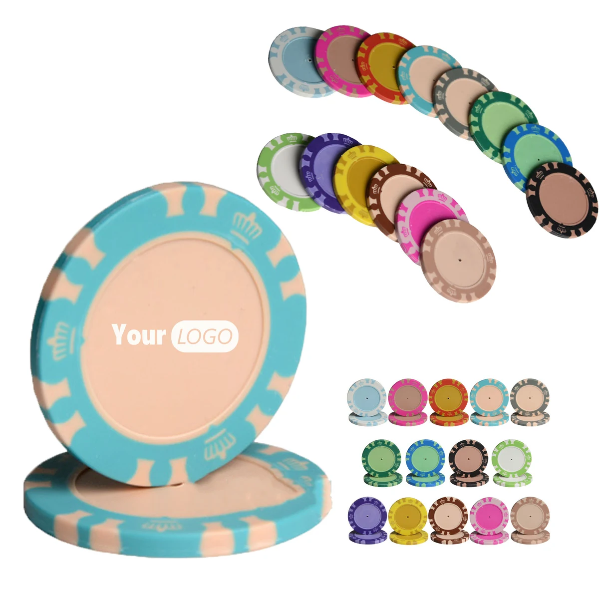Customizable Clay Composite Gaming Tokens 1