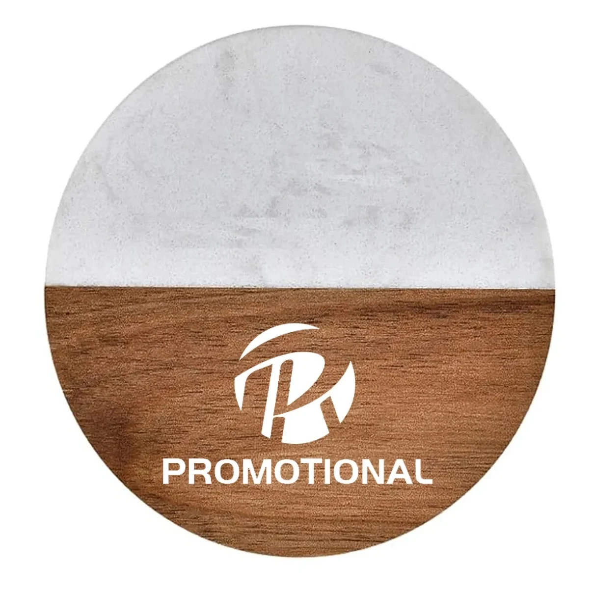 Round Wood Marble Coasters 1