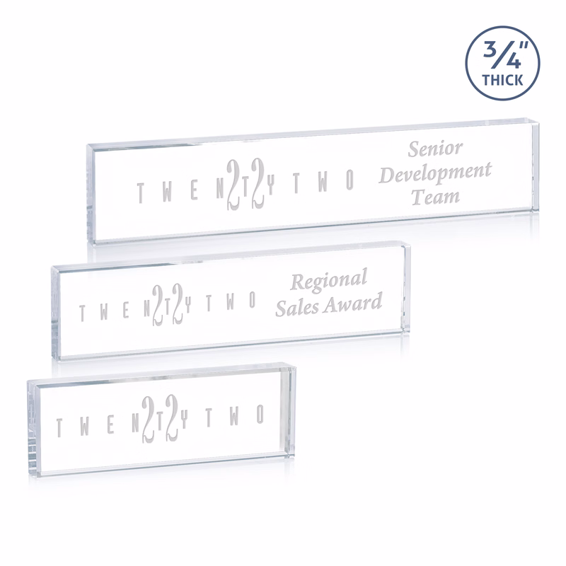 Lancaster Nameplate - Deep Etch