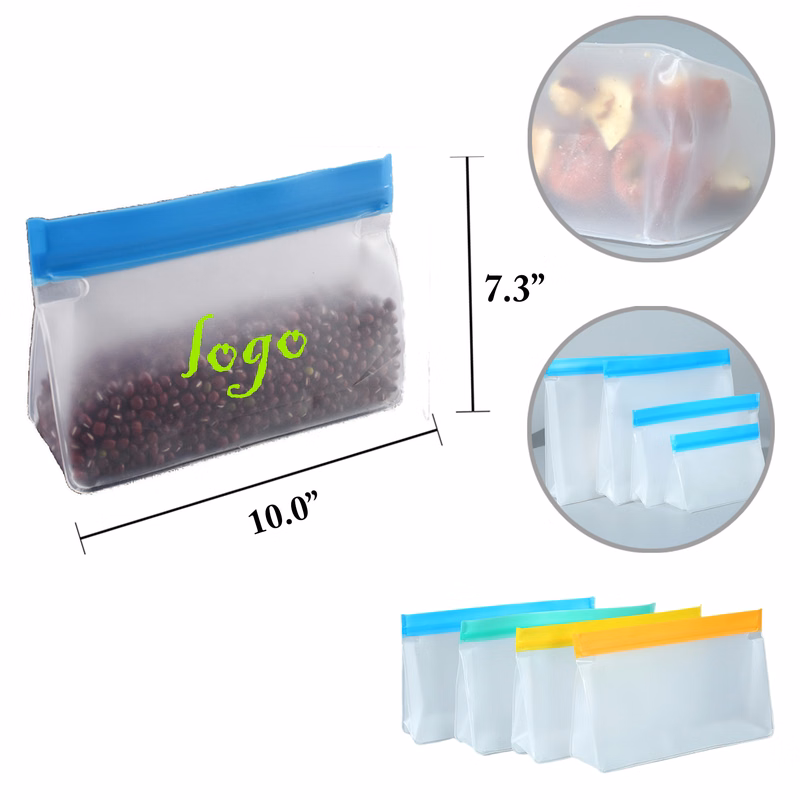MOQ100 Medium PEVA Food Storage Bags