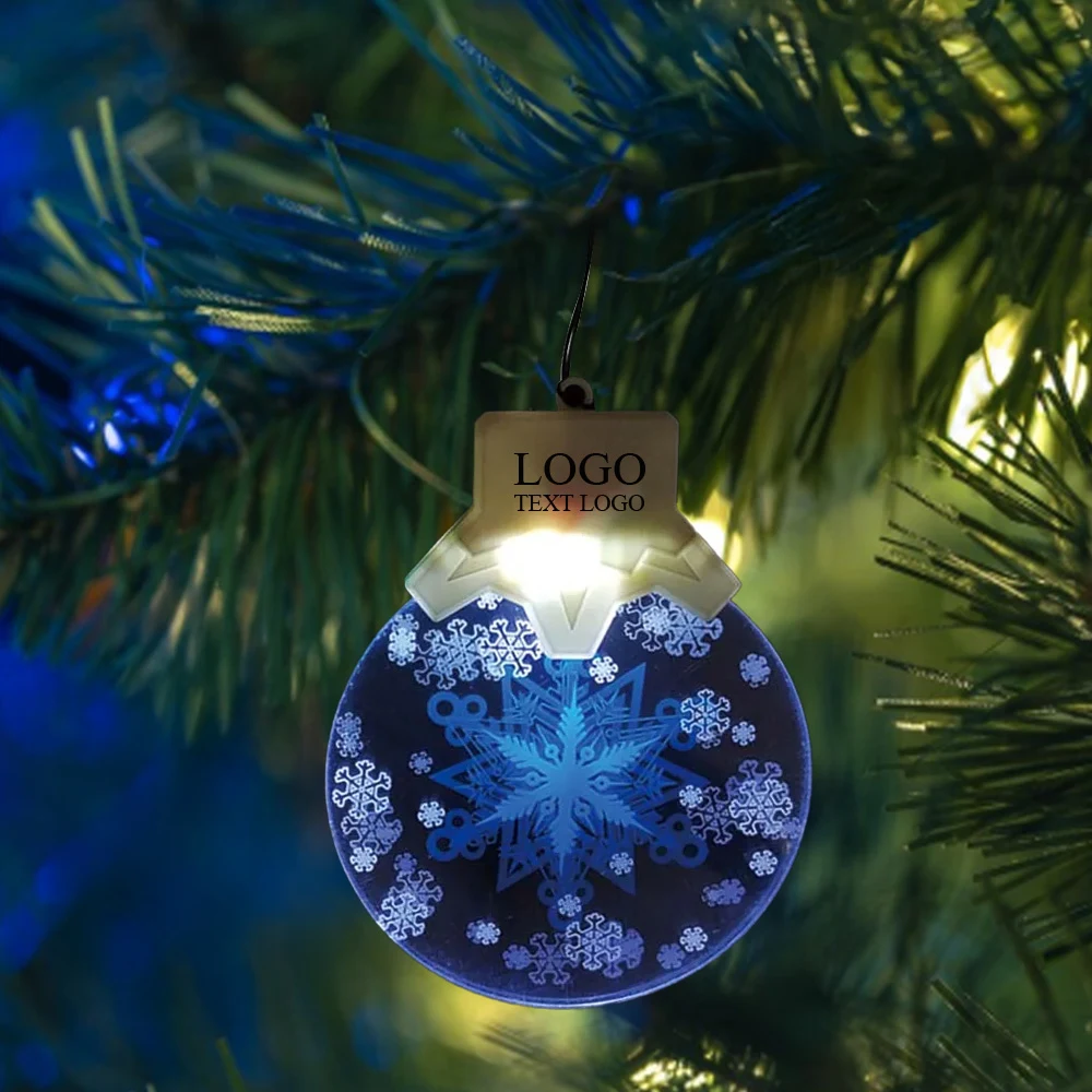 Snowflake LED Acrylic Light Ornament 1