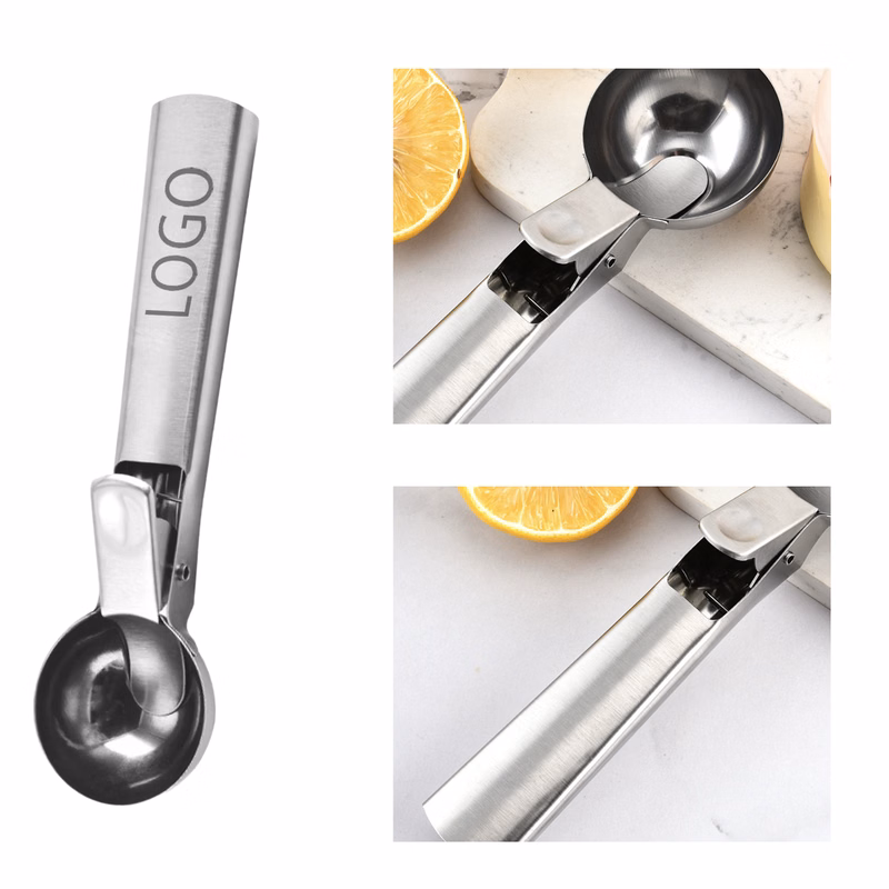 MOQ 10 PCS Versatile Stainless Steel Ice Cream Scoop