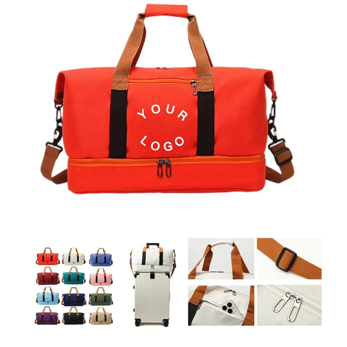 Water Resistant Oxford Tote Bag with Strap 1