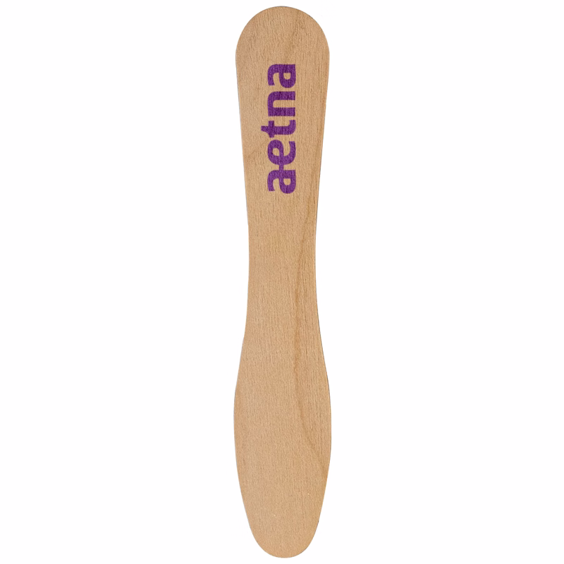 Wood Ice Cream Spoon 3.50" Tradition Print