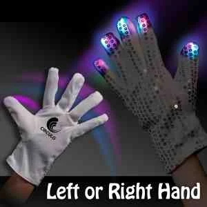Light Up LED Glow Right Hand Rock Star Glove 1