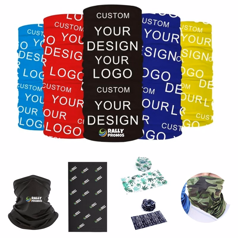 Custom Design Printed Logo Buffs Tubular Bandana Scarf Cooling Face Cover