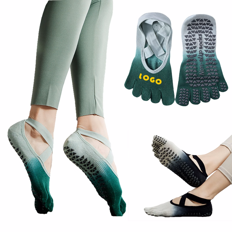 Gradient Strap Non-Slip Pilates Socks