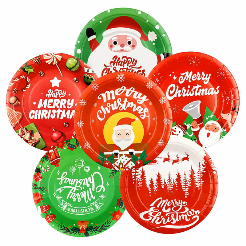 7'' Christmas Paper Plate