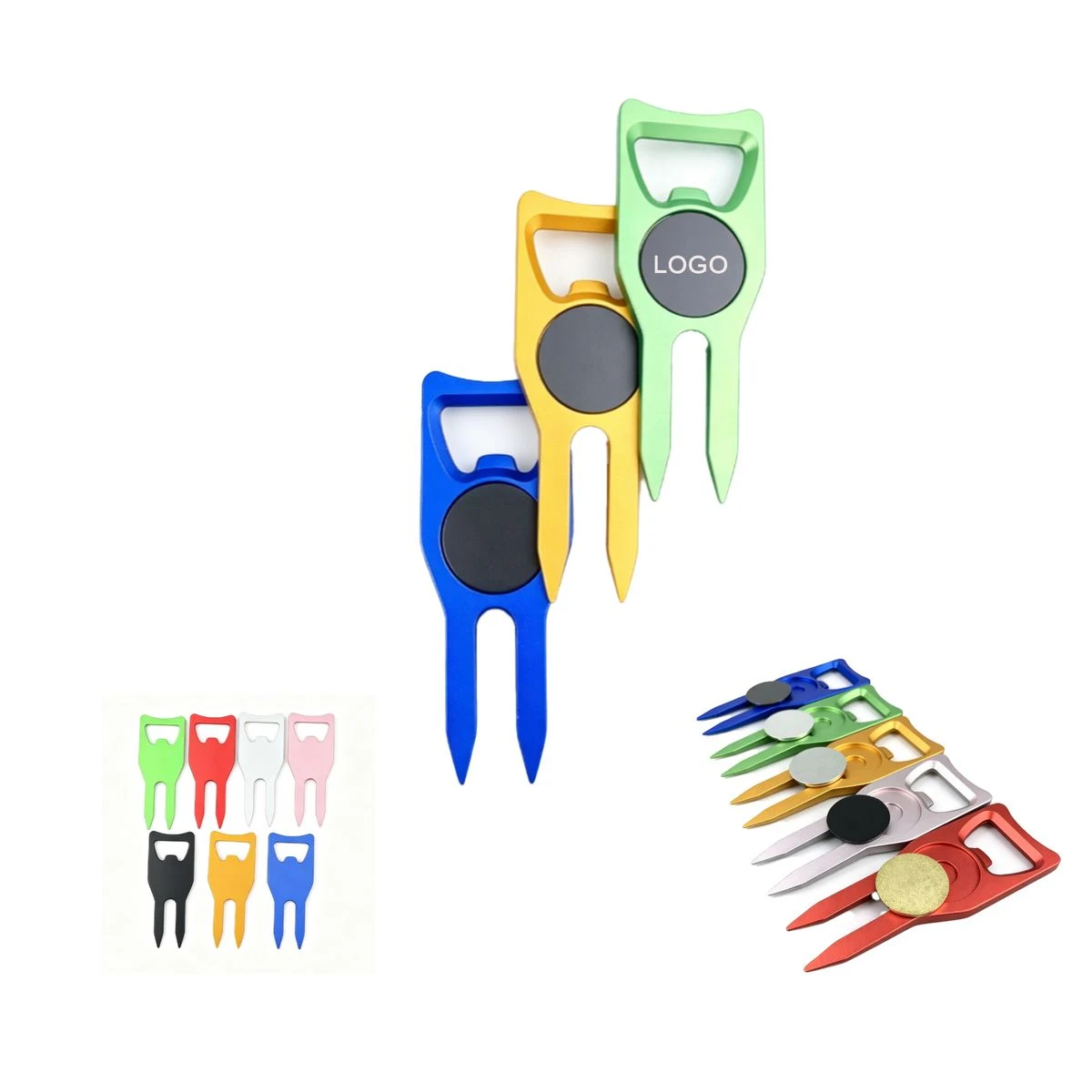 Multi Function Golf Divot Repair Tool Bottle Opener 1