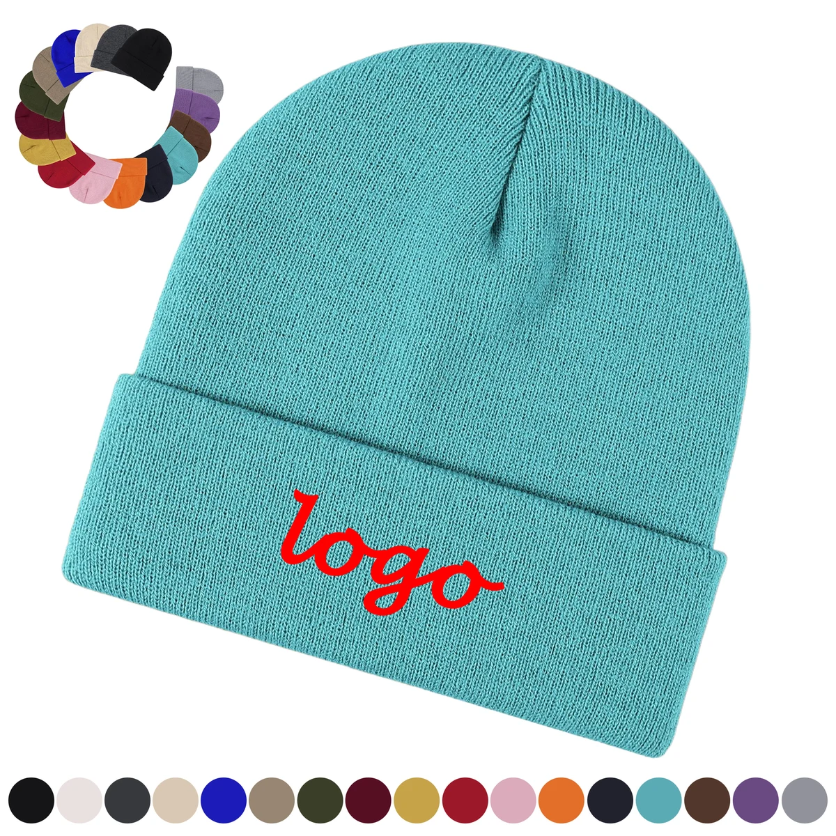 Winter Thermal Embroidered Beanie for Women Men MOQ20 1