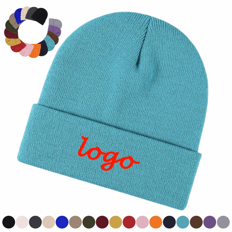 Winter Thermal Embroidered Beanie for Women Men MOQ20